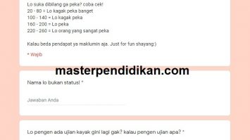 Ujian Tes Kepekaan Google From Docs terbaru 2020