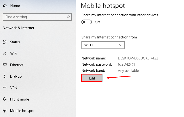 jadikan laptop sebagai hotspot