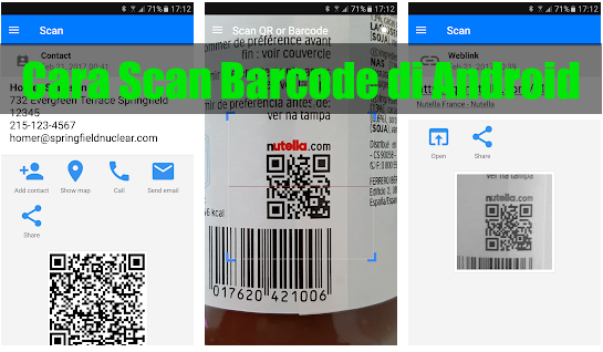 Cara Scan Barcode di Android
