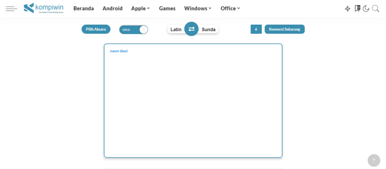 Translate Akasara Sunda ke Latin